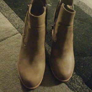 Brown booties